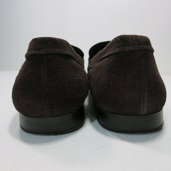 Prada 9 Suede Leather Loafers Casual Dress Moccasins Shoes Zapatos Italy 10 M
